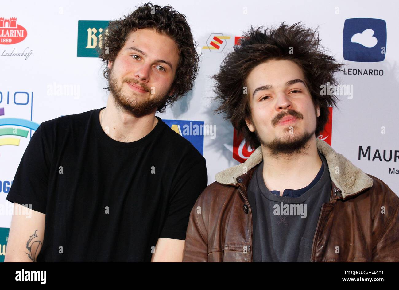 Rust, Deutschland - 11. April 2014: Radio Regenbogen Awards im Europapark in Rust, Deutschland mit Band Milky Chance Stockfoto