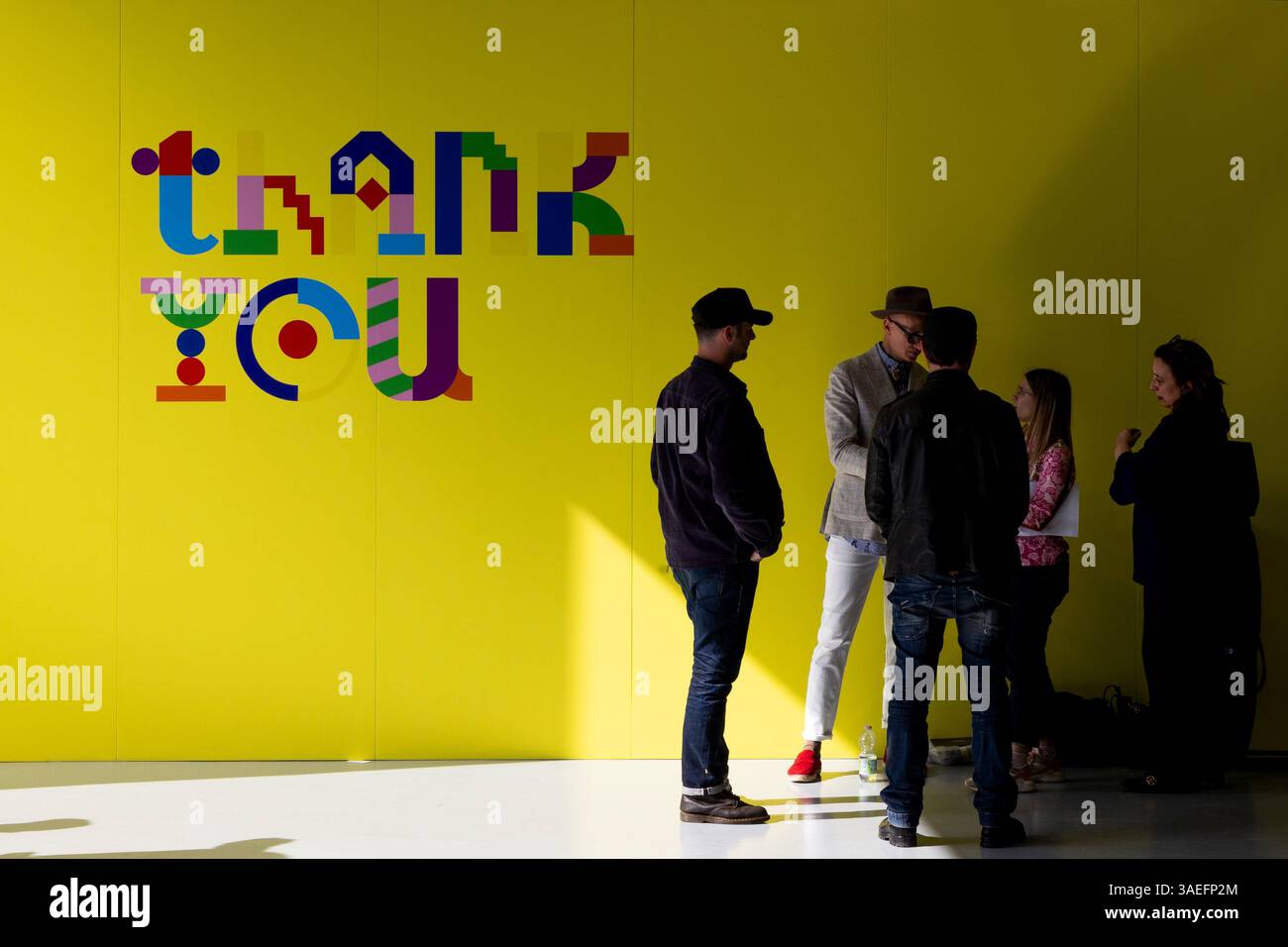 Mailand, Mauretanien. April 2025. Die Installationen finden während der Milan Design Week am 6. April 2025 im Superstudio Piu in Mailand statt (Foto: Mairo Cinquetti/NurPhoto). Quelle: NurPhoto SRL/Alamy Live News Stockfoto