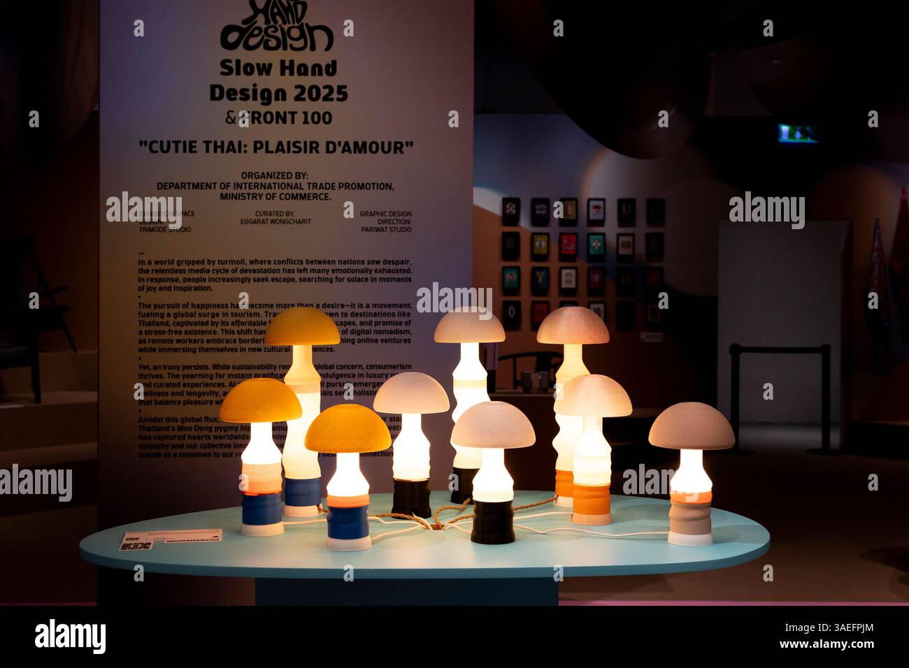 Mailand, Mauretanien. April 2025. Die Installationen finden während der Milan Design Week am 6. April 2025 im Superstudio Piu in Mailand statt (Foto: Mairo Cinquetti/NurPhoto). Quelle: NurPhoto SRL/Alamy Live News Stockfoto