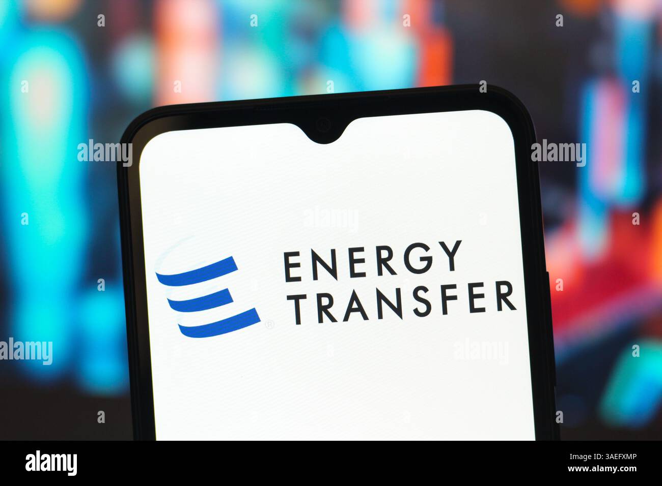 Kanada. April 2025. In dieser Abbildung wird das Energy Transfer LP-Logo auf einem Smartphone-Bildschirm angezeigt. (Credit Image: © Thomas Fuller/SOPA Images via ZUMA Press Wire) NUR REDAKTIONELLE VERWENDUNG! Nicht für kommerzielle ZWECKE! Stockfoto