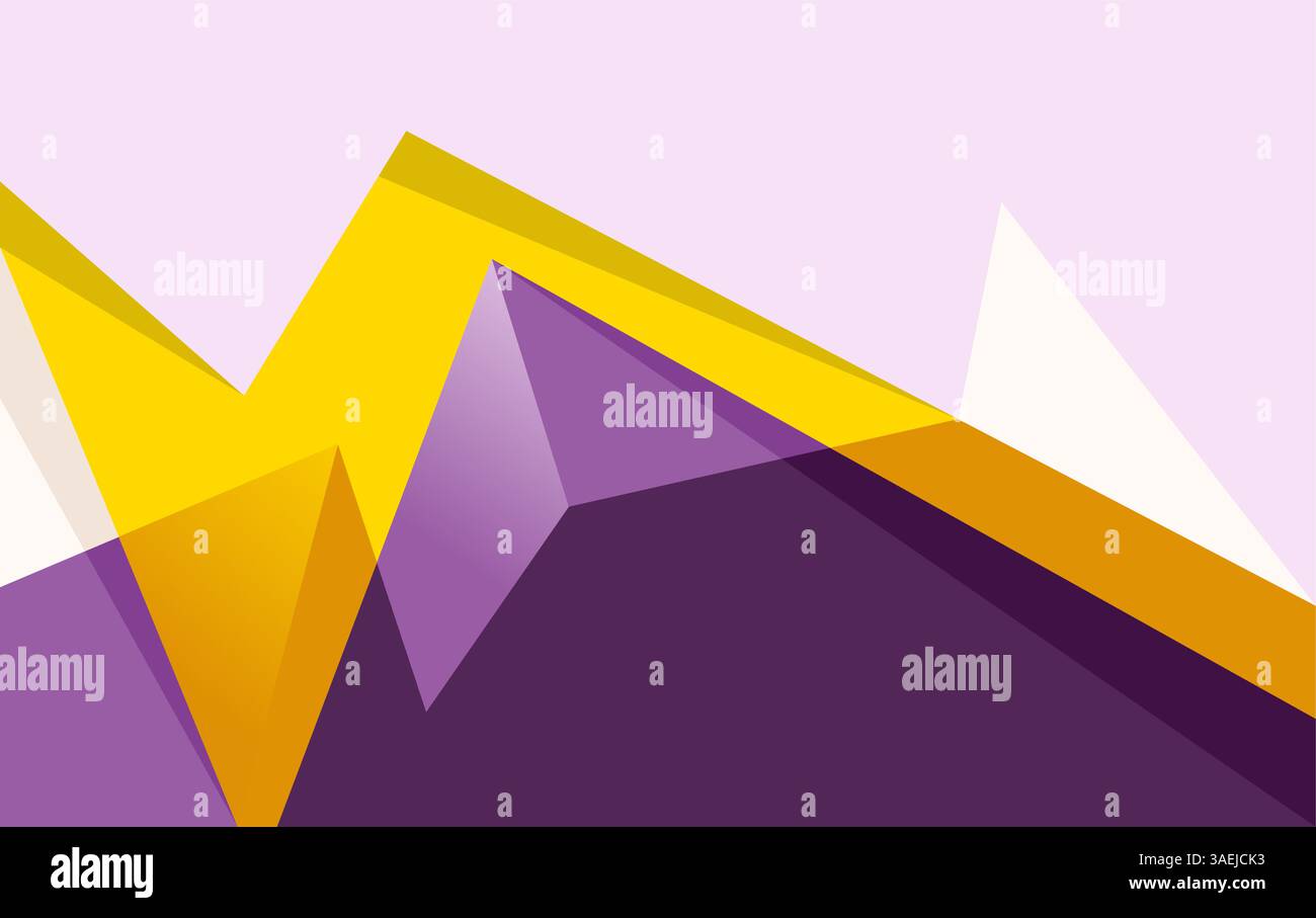 Abstrakte Bergrücken im geometrischen Hintergrund. Illustration dunkler Vektor Stock Vektor