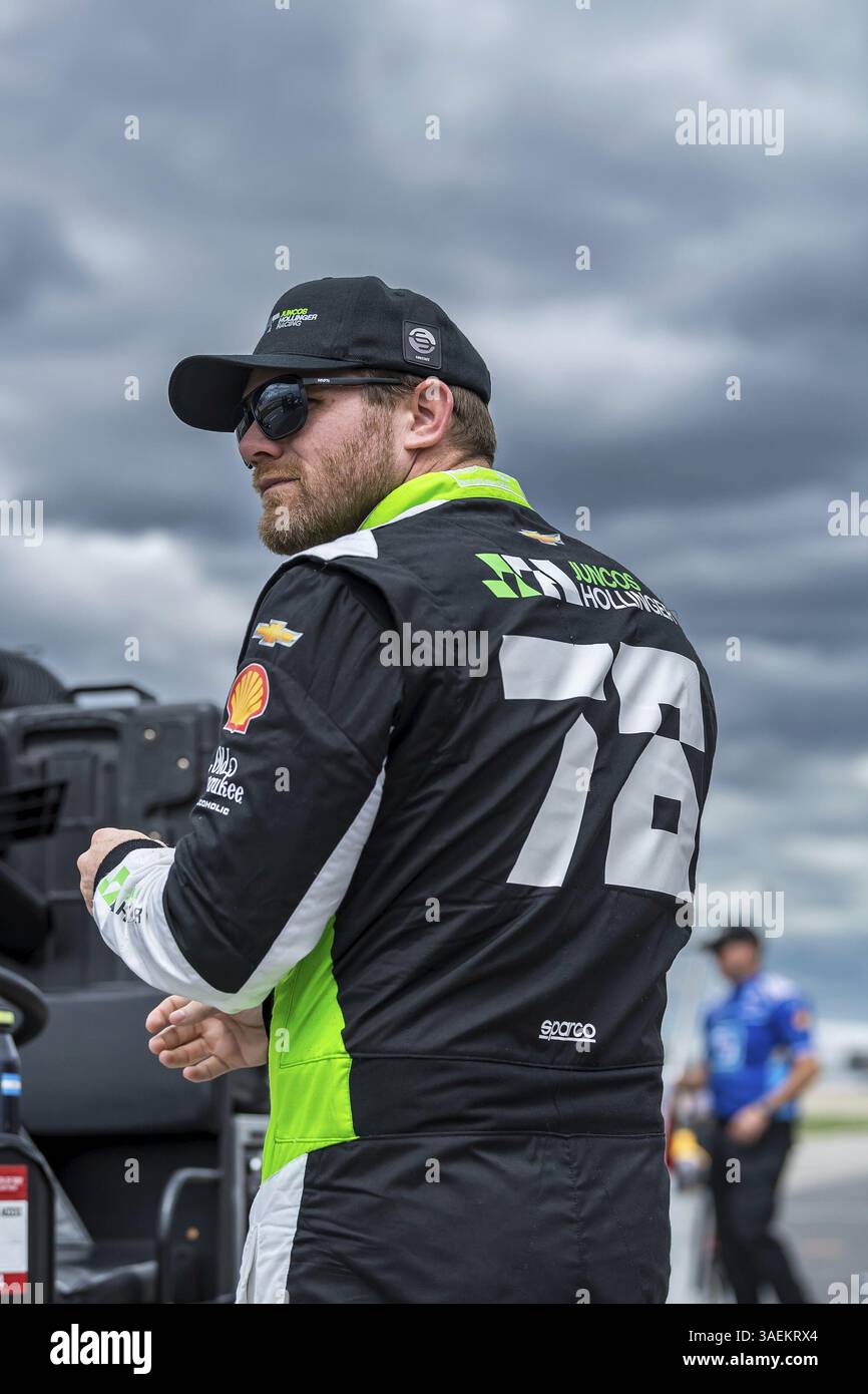CONOR DALY (78) (USA) aus Noblesville, Indiana, bereitet sich auf die Qualifikation für den Big Machine Music City Grand Prix vor, der von Gainbridge im Nashville S präsentiert wird Stockfoto