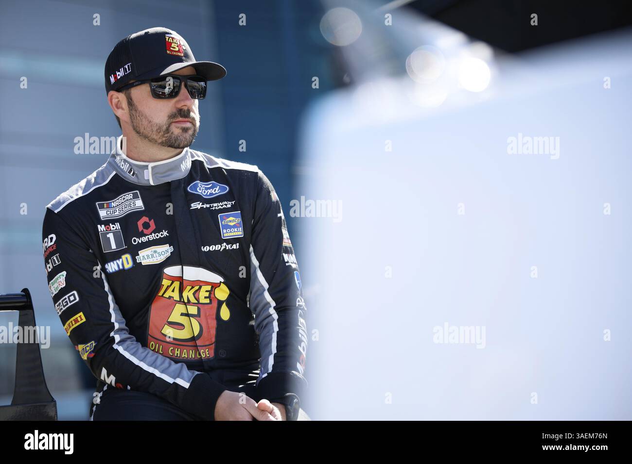 Oktober 2024: JOSH BERRY (4), Fahrer der NASCAR Cup Series in Las Vegas, NV, macht sich bereit, sich für den South Point 400 auf dem Las Vegas Motor Speedway in Las Vegas zu qualifizieren Stockfoto
