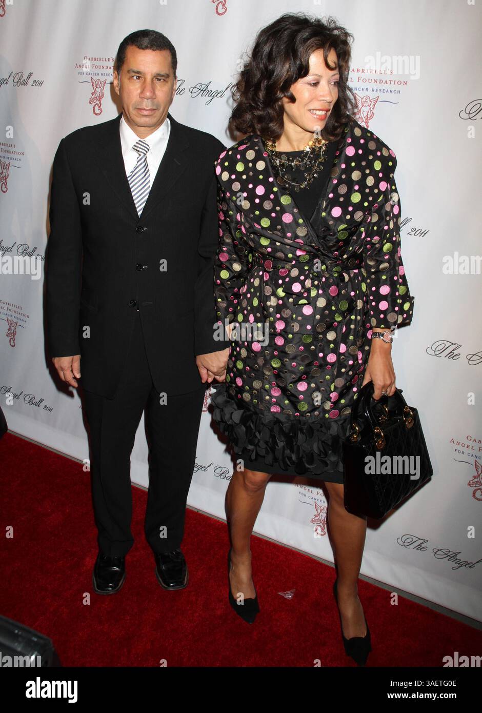 Oktober 2011 - New York, NY, USA - ehemaliger Gouverneur David Paterson und Michelle Paige Paterson beim Angel Ball 2011 zugunsten der Gabrielle's Angel Foundation (Foto: © Dan Herrick/ZUMAPRESS.com) Stockfoto
