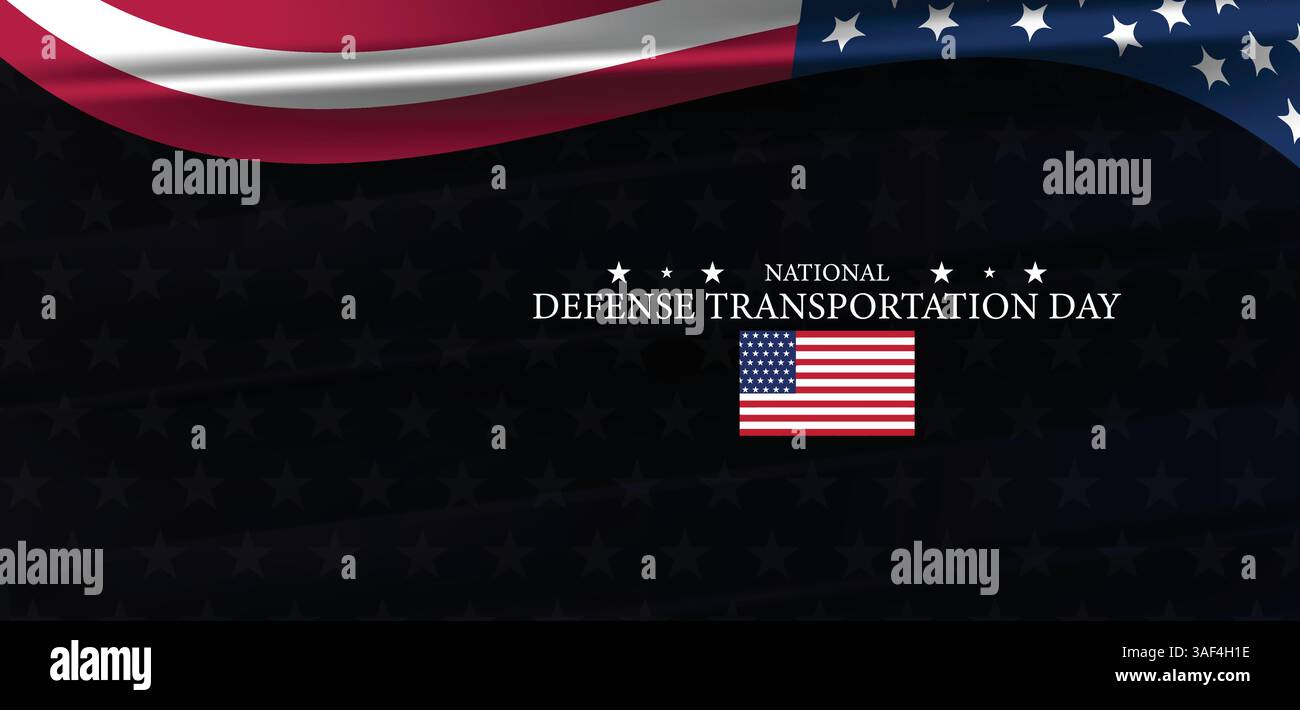 Zu Ehren der Helden der nationalen Verteidigung Transport Tag Stock Vektor