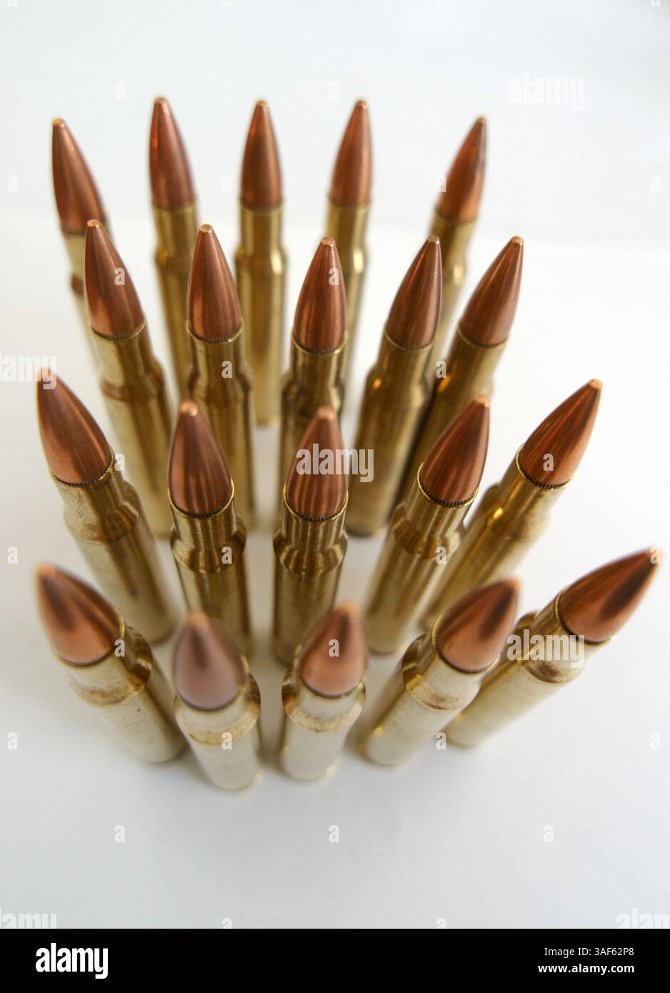 Dezember 2004; Los Angeles, CA, USA; Gewehrpatronen, Kugeln. Stockfoto