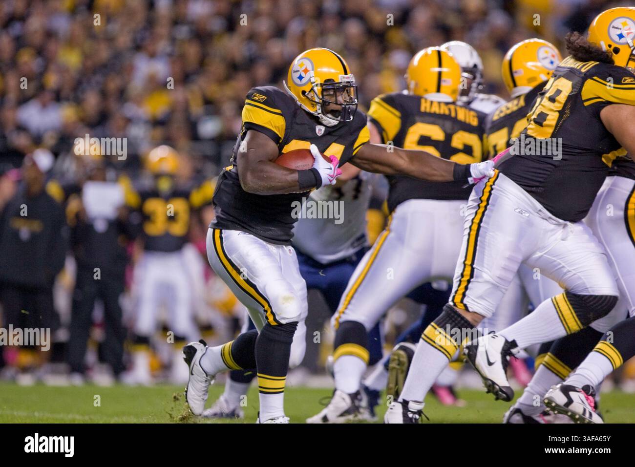 4. Oktober 2009: Pittsburgh Steelers Running Back Rashard Mendenhall (Credit Image: SGM/ZUMAPRESS.com) Stockfoto