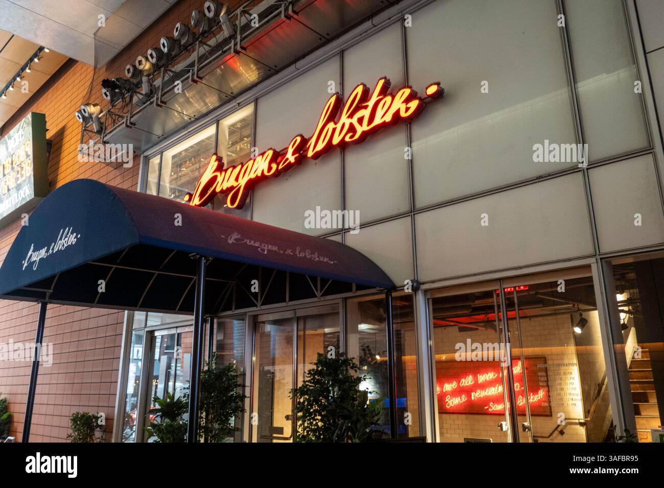 Burger & Lobster Restaurant, NYC, USA, 2025 Stockfoto
