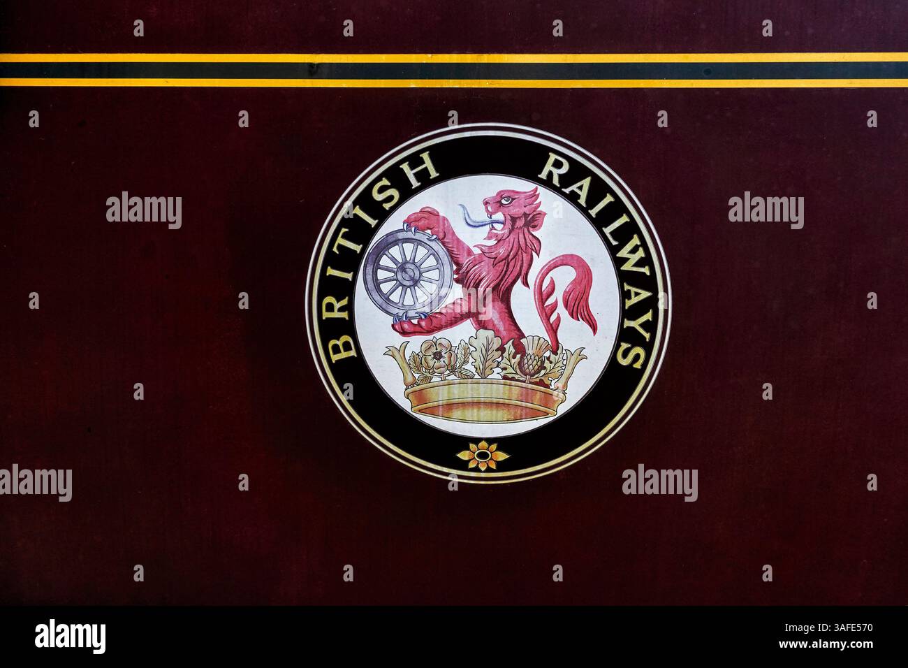 Vintage British Rail Logo, ca. 1956-1965. England, Großbritannien Stockfoto