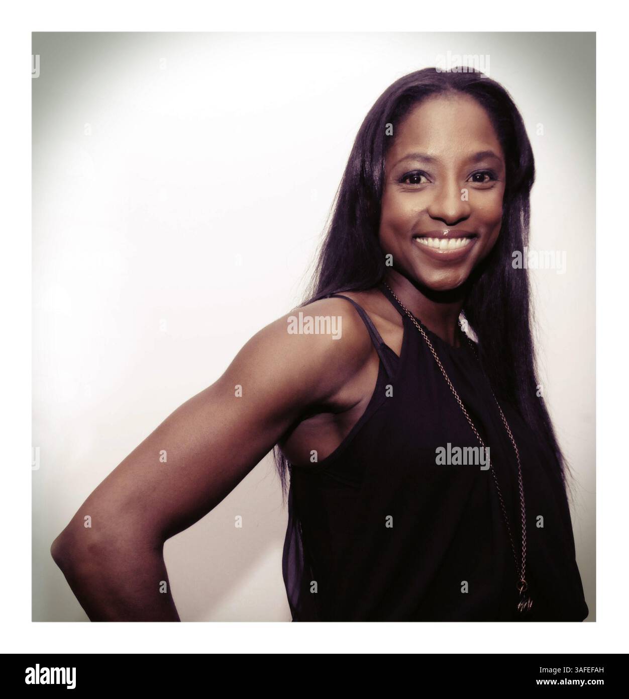 5. August 2012: RUTINA WESLEY (* 1. Februar 1979 in New York) ist eine US-amerikanische Film-, Bühnen- und Fernsehschauspielerin, die vor allem für ihre Rolle als Tara Thornton in der HBO-Serie True Blood bekannt ist. (Kreditbild: © Rachel Ceretto/ZUMAPRESS.com) Stockfoto