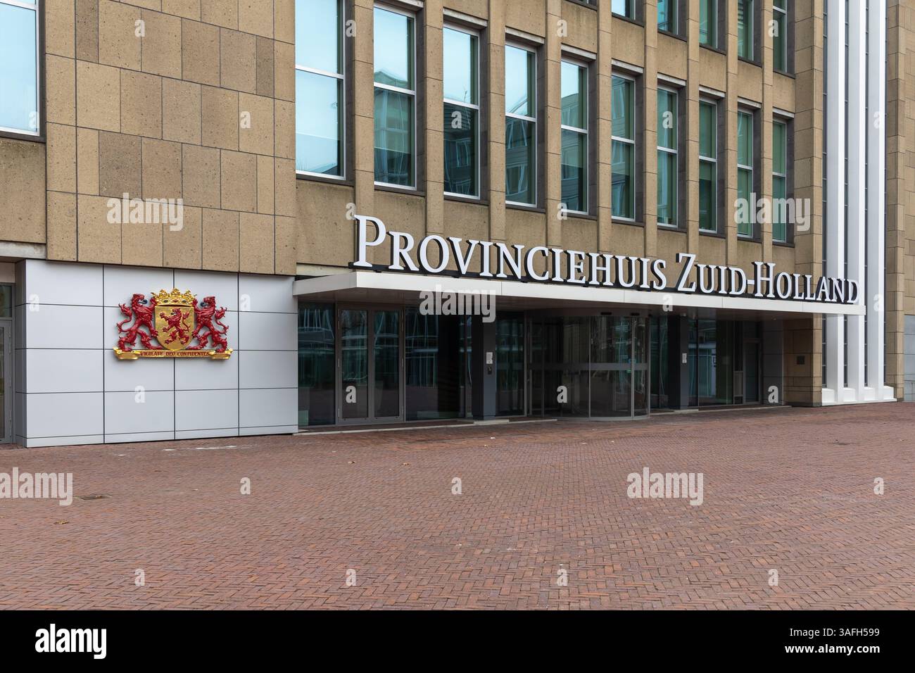 Den Haag, Niederlande. 15. Februar 2025. Provinciehuis Zuid Holland übersetzt Provinz Südholland. Stockfoto