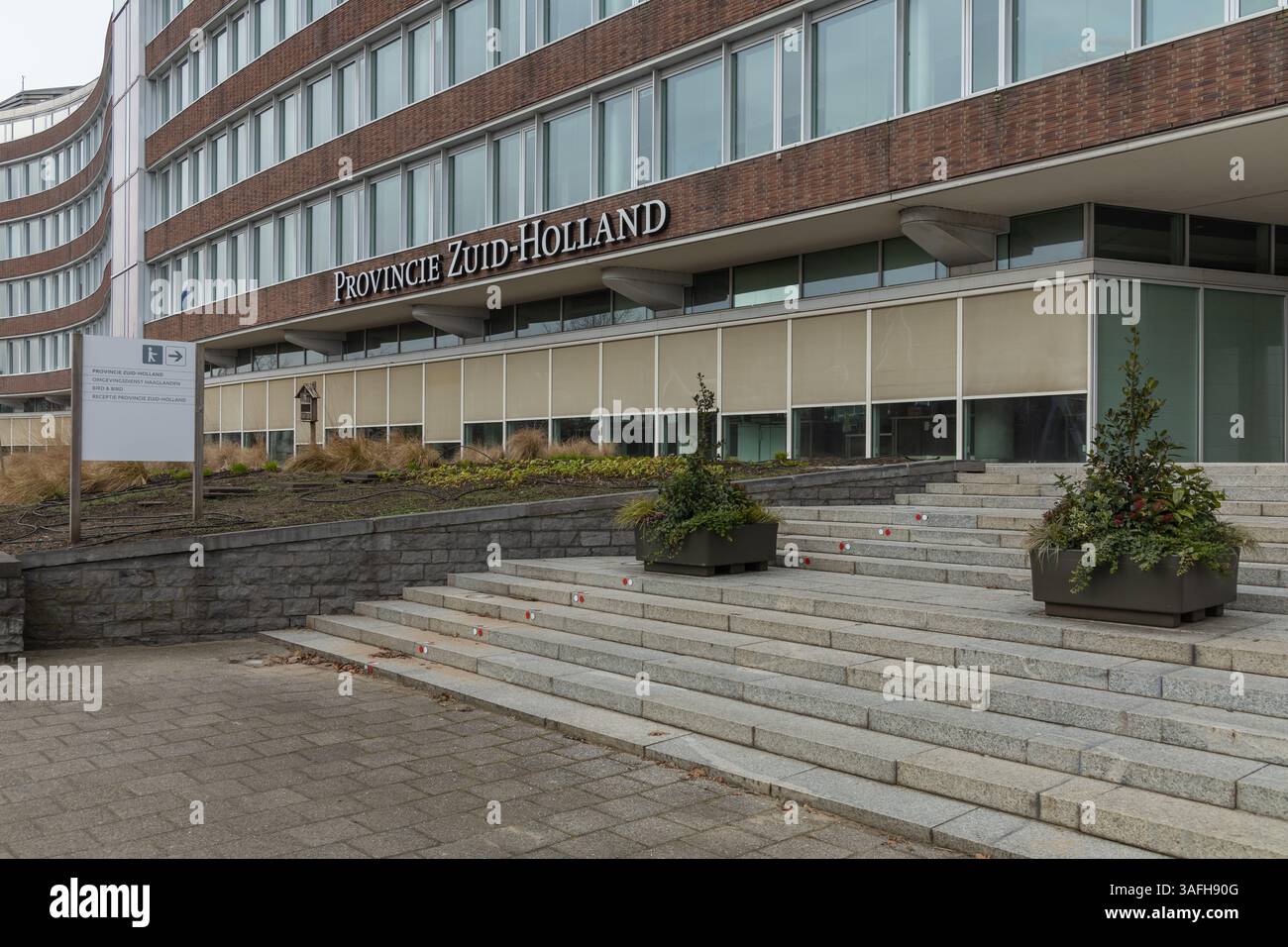 Den Haag, Niederlande. 15. Februar 2025. Provincie Zuid Holland übersetzt die Provinz Südholland. Stockfoto