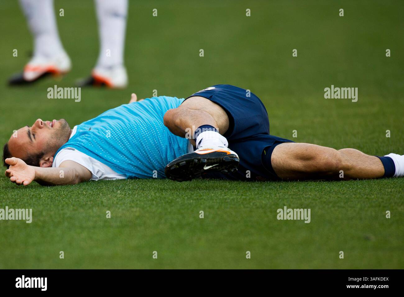 30. Mai 2012: US-Stürmer Landon Donovan (10) wärmt sich während eines Spiels zwischen Brasilien und den USA auf dem Fed Ex Field in Landover, Maryland auf. Brasilien besiegte die USA mit 4:1.(Bild: â© Kostas Lymperopoulos/Cal Sport Media)(Bild: © Kostas Lymperopoulos/Cal Sport Media/ZUMAPRESS.com) Stockfoto