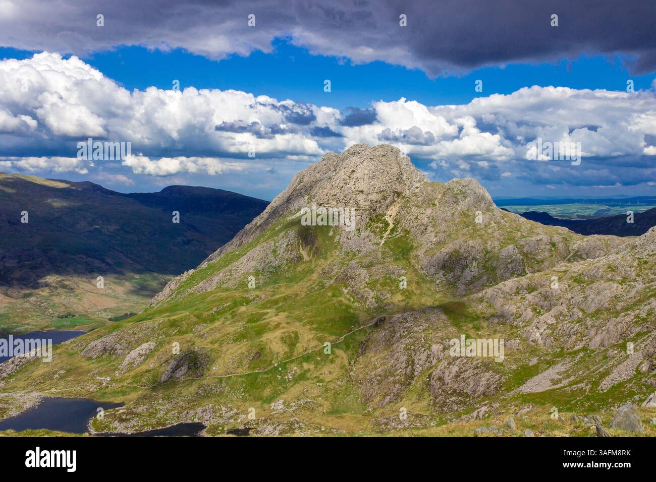 Tryfan Mountain (3000 m), Snowdonia (Eryri) Stockfoto