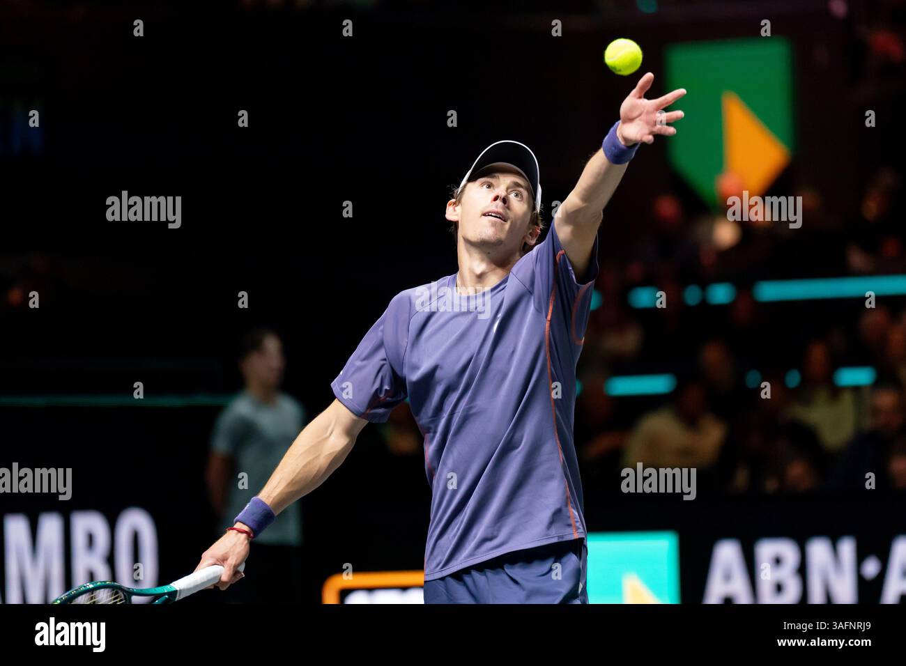 Rotterdam, Niederlande. Februar 2025. ROTTERDAM, NIEDERLANDE - 9. FEBRUAR: Alex de Minaur (aus) während der ABN AMRO Open in Rotterdam Ahoy am 9. Februar 2025 in Rotterdam, Niederlande. (Foto von Marleen Fouchier/Orange Pictures) Credit: Orange Pics BV/Alamy Live News Stockfoto