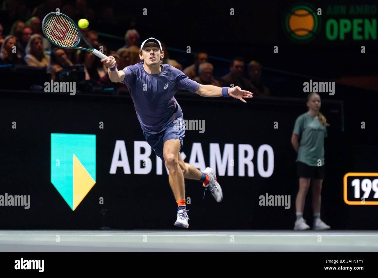 Rotterdam, Niederlande. Februar 2025. ROTTERDAM, NIEDERLANDE - 9. FEBRUAR: Alex de Minaur (aus) während der ABN AMRO Open in Rotterdam Ahoy am 9. Februar 2025 in Rotterdam, Niederlande. (Foto von Marleen Fouchier/Orange Pictures) Credit: Orange Pics BV/Alamy Live News Stockfoto