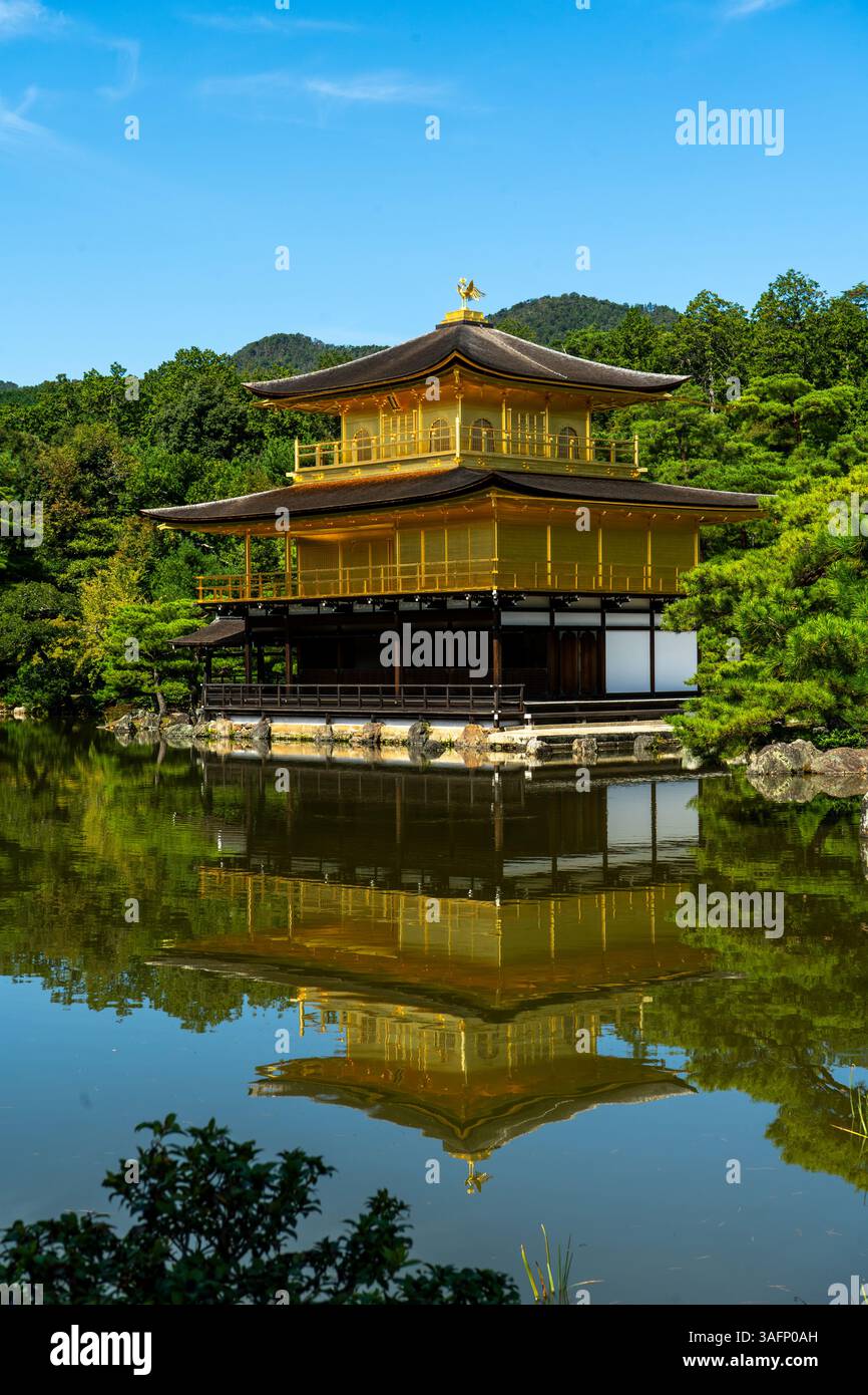 Der Goldene Pavillon, Kinkaku-JI, in Kyoto, Japan Stockfoto