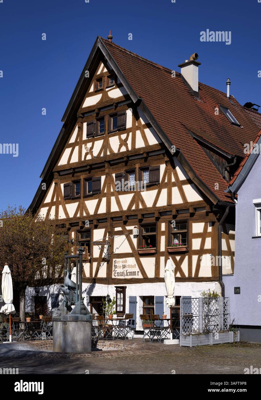 Entakemma, gasthof, Bierstube, Weinstube, Riederich bei Metzingen, Baden-Württemberg, Deutschland, Europa Stockfoto