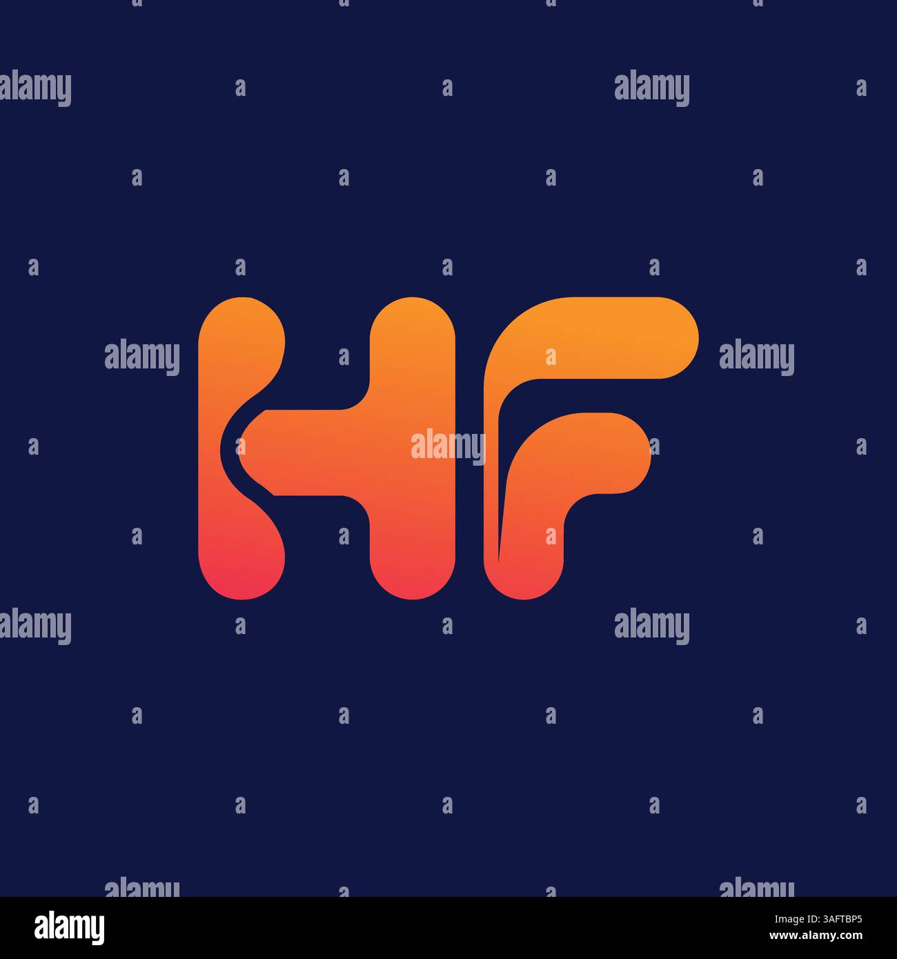 Letter hm oder mh-Logo-Vorlage. Auffälliges Design und leuchtende Farben. Ideal für Branding, kreative Projekte und Design-Inspiration. Stock Vektor