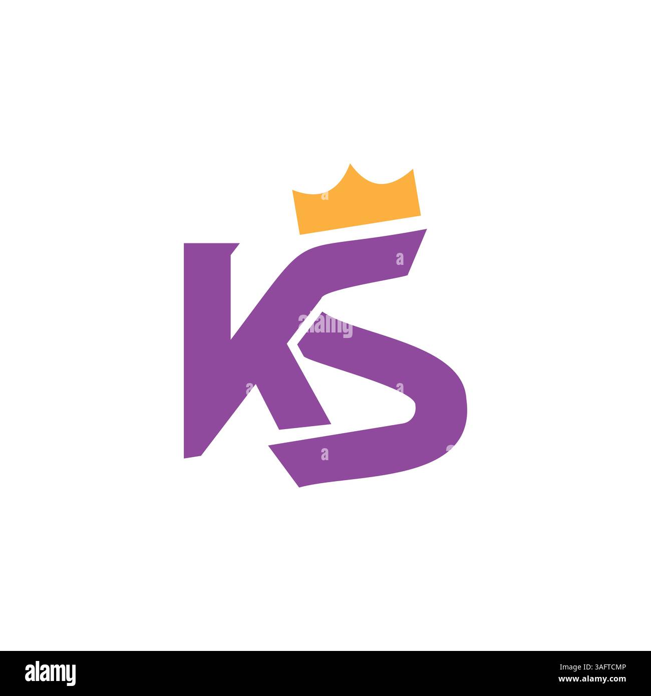 Letter KS oder SK Logo Template Vektor Stock Vektor