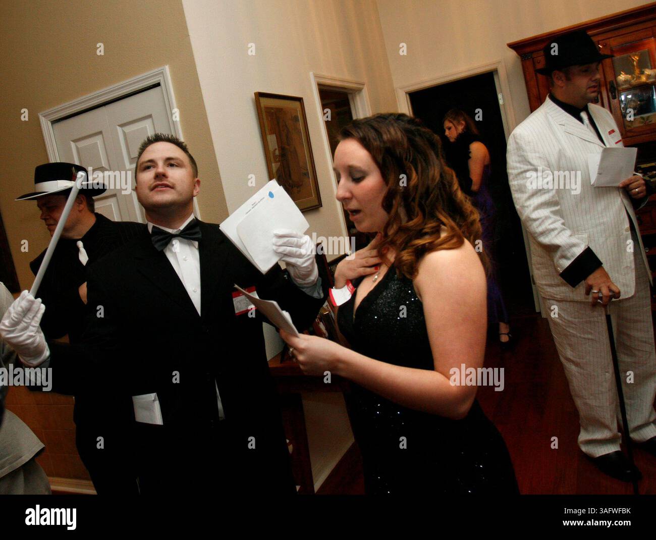 New Port Richey, FL (Foto: 9.12.2006)..BILDUNTERSCHRIFT: Jason Dunn (links) von Lealman, Aldo DiMusica und Melanie Sprague, (Bild: St Petersburg Times/ZUMAPRESS.com) Stockfoto