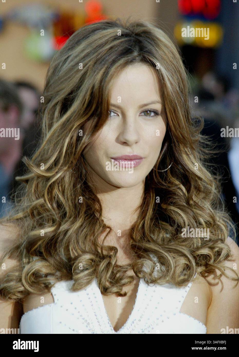 Mai 2004; Universal City, CA, USA; Schauspielerin KATE BECKINSALE bei der „Van Helsing“-Weltpremiere im Universal Amphitheater. (Bild: Glenn Weiner/ZUMAPRESS.com) Stockfoto
