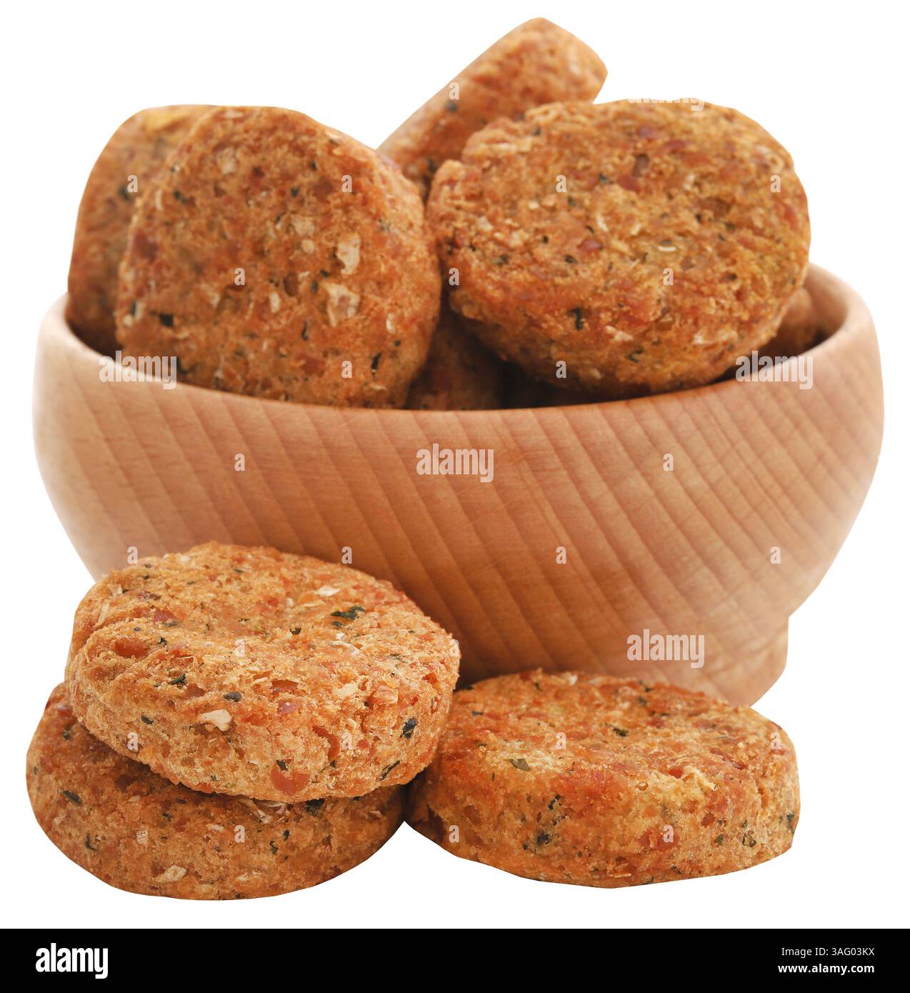 Gemüsefalafel in einer Schüssel Nahaufnahme Stockfoto