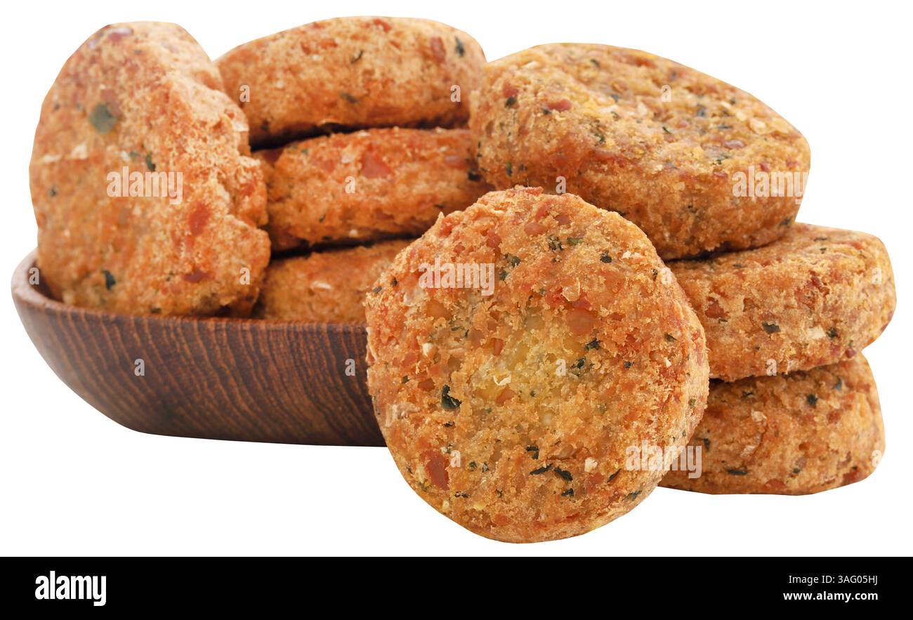 Gemüsefalafel in einer Schüssel Nahaufnahme Stockfoto
