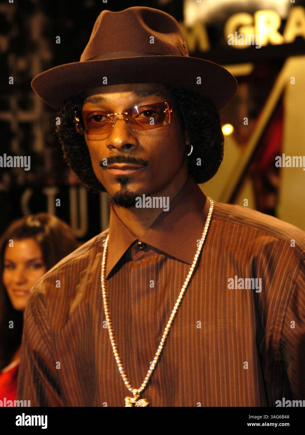 Juli 2004; Las Vegas, NV, USA; Schauspieler SNOOP DOGG feiert am 20. Juli die Veröffentlichung von „Starsky & Hutch“ auf Warner Home Video DVD im Studio 54 im MGM Grand Hotel. (Bild: Mike Valdez/ZUMAPRESS.com) Stockfoto