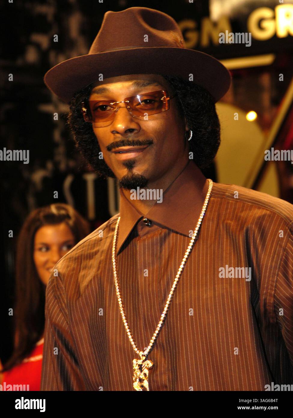 Juli 2004; Las Vegas, NV, USA; Schauspieler SNOOP DOGG feiert am 20. Juli die Veröffentlichung von „Starsky & Hutch“ auf Warner Home Video DVD im Studio 54 im MGM Grand Hotel. (Bild: Mike Valdez/ZUMAPRESS.com) Stockfoto