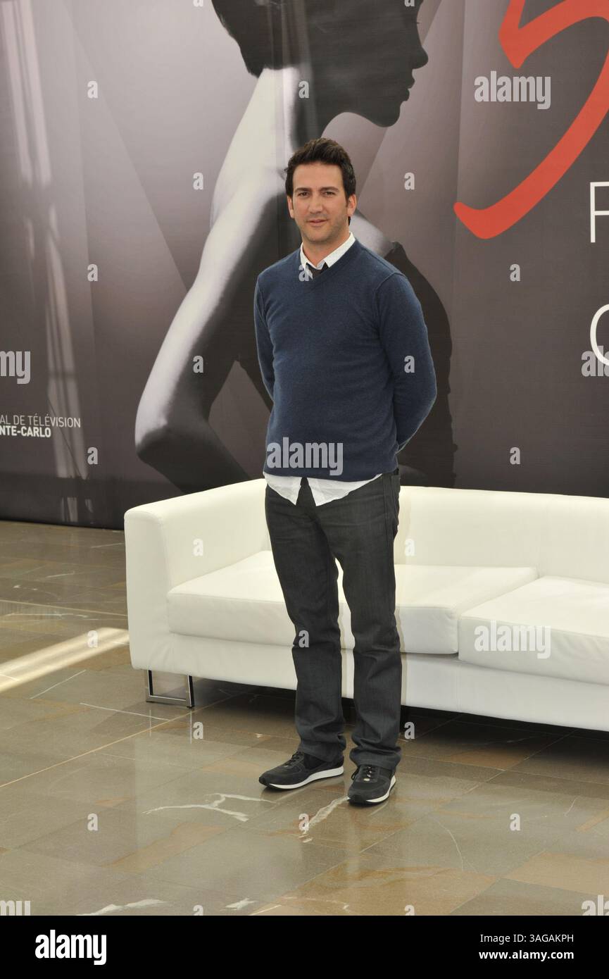 12. Juni 2012: Monte Carlo, Monaco, Fernsehproduzent JOSH SWARTZ bei einem Fotogespräch während des 52. Monte Carlo Television Festivals. (Kreditbild: © Shotpress/ZUMAPRESS.com) Stockfoto