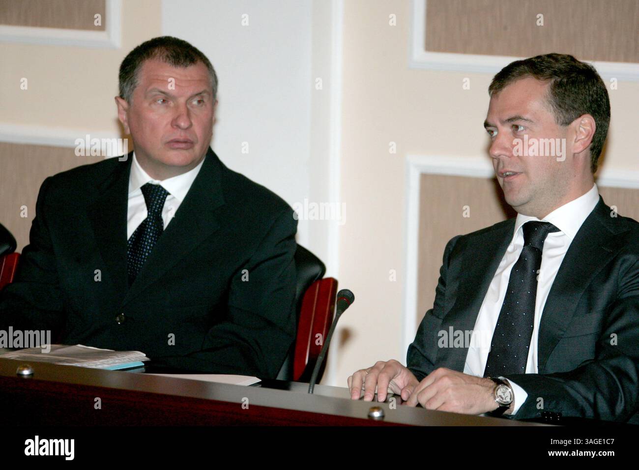 September 2008 – Orenburg, Russland – Vize-Premierminister der russischen Regierung IGOR SECHIN (Bild: PhotoXpress/ZUMAPRESS.com) Stockfoto