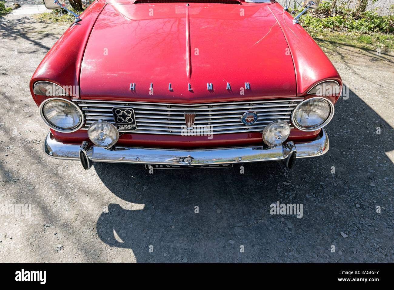 Hillman Super Minx. Lakeland Historic Car Club Meet 2025. Stockfoto
