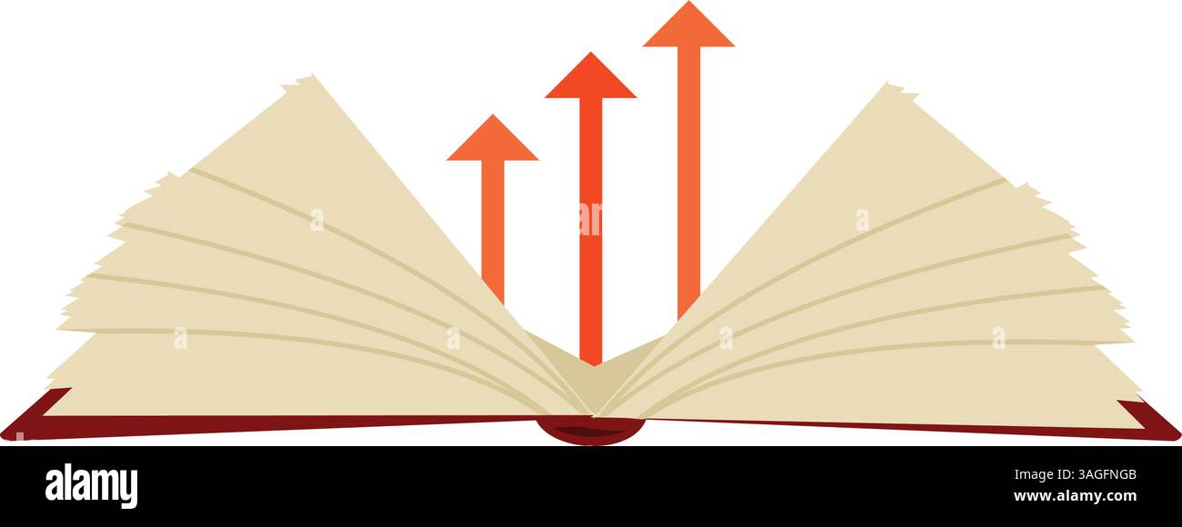 Vektorbild des Symbols für wachsendes Wissen. Geeignet für mobile Apps, Web-Apps und Printmedien. Stock Vektor