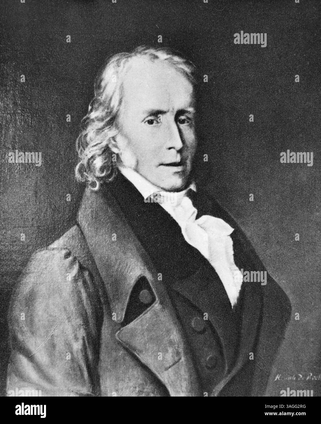 Porträt des französischen Malers Benjamin Constant von Hercule de Roches, 1800er Jahre Stockfoto