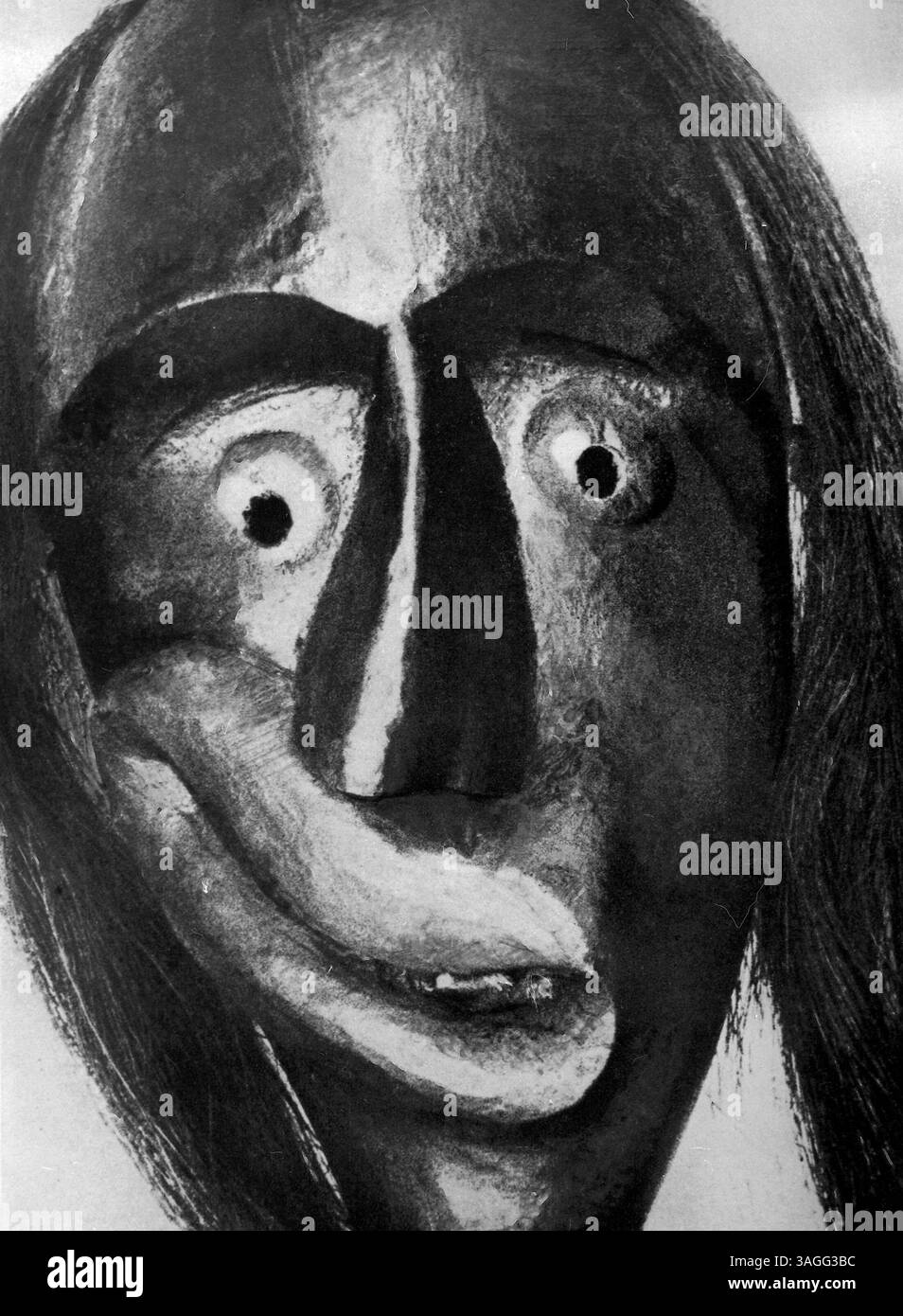 Afrikanische Stammes-Maske Stockfoto