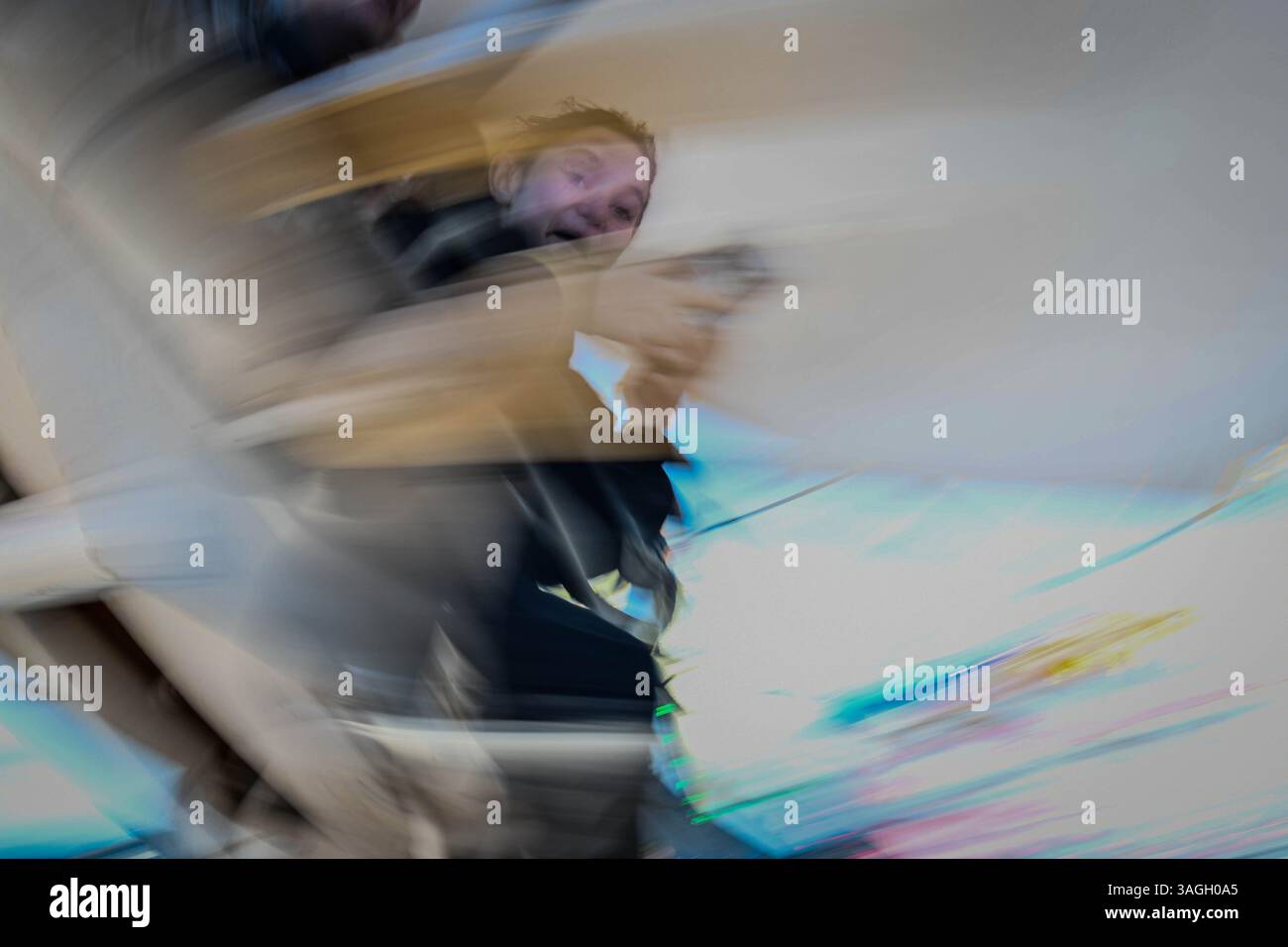 Auf der Messe Stockfoto