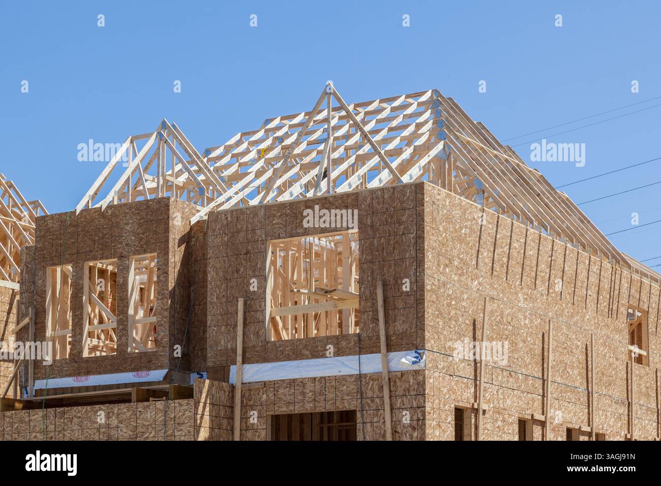 TORONTO, KANADA – 10. MAI 2017: Neues Haus wird in Toronto gebaut Stockfoto