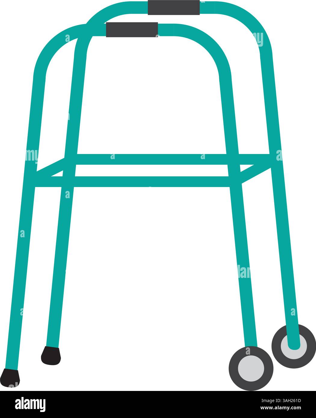 gehhilfe für behinderte Person isoliertes Symboldesign, Vektorgrafik Stock Vektor