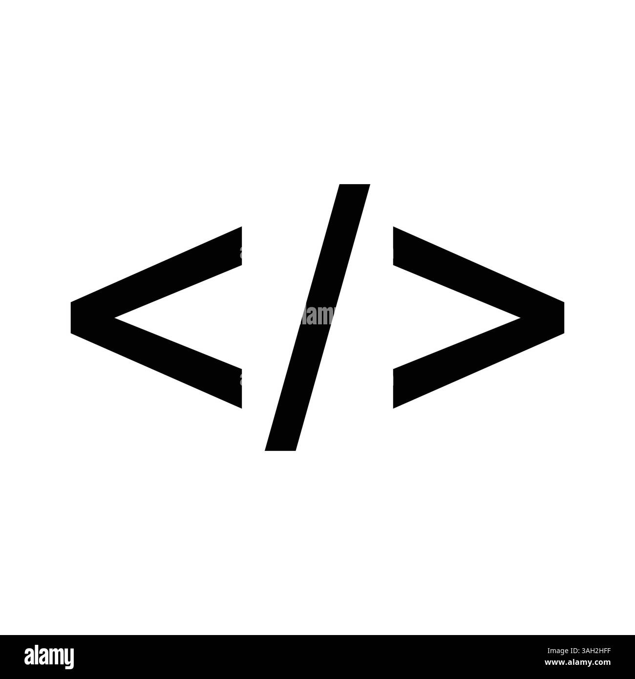 html Klammern Symbol Vektor Vorlage Illustrationsdesign Stock Vektor