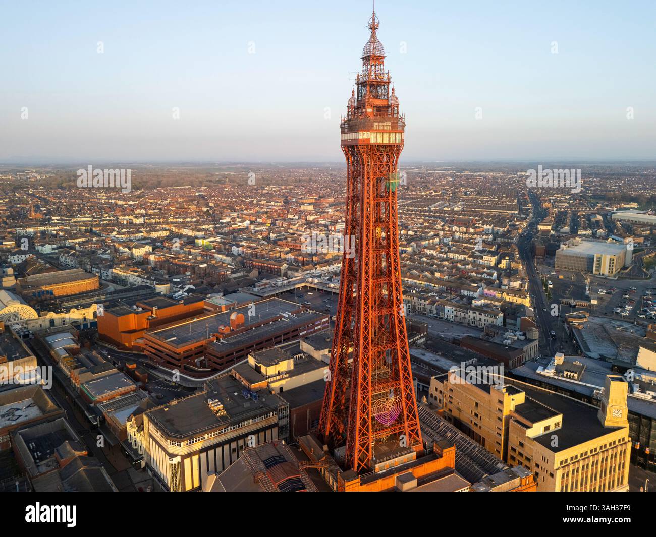 Bild von Blackpool Townscape mit dem Blackpool Tower Stockfoto