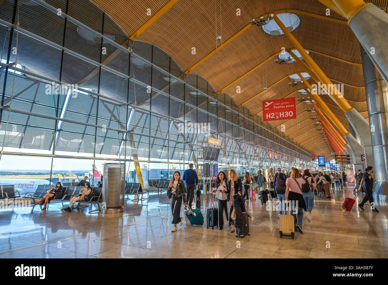 Flughafen Adolfo Suarez Madrid-Barajas, Madrid, Spanien Stockfoto