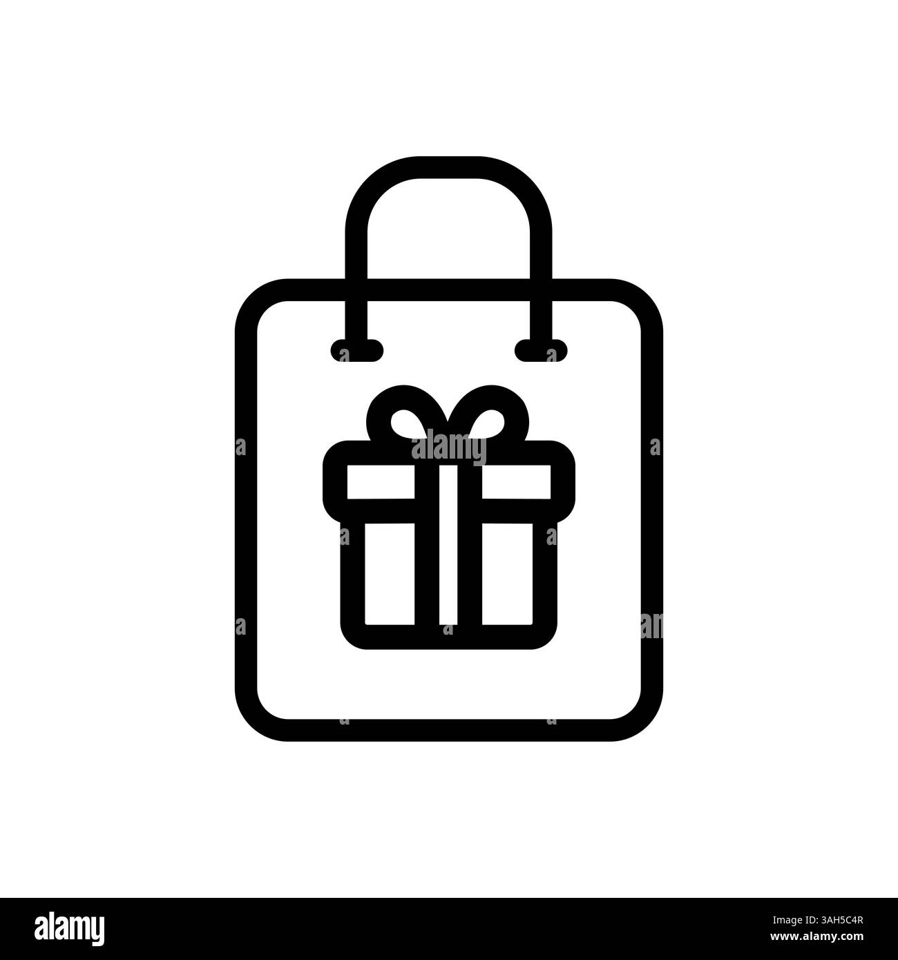 Shopping-Überraschungssymbol. Geschenk, Geschenk, Paket. Symbol Für Bearbeitbare Kontur Einfacher Vektor Stock Vektor