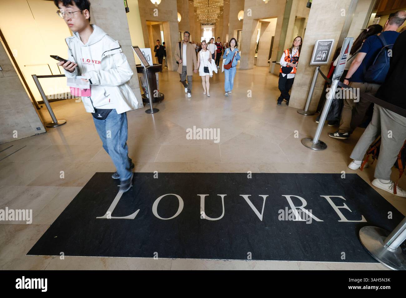 LOUVRE Museum PARIS Stockfoto