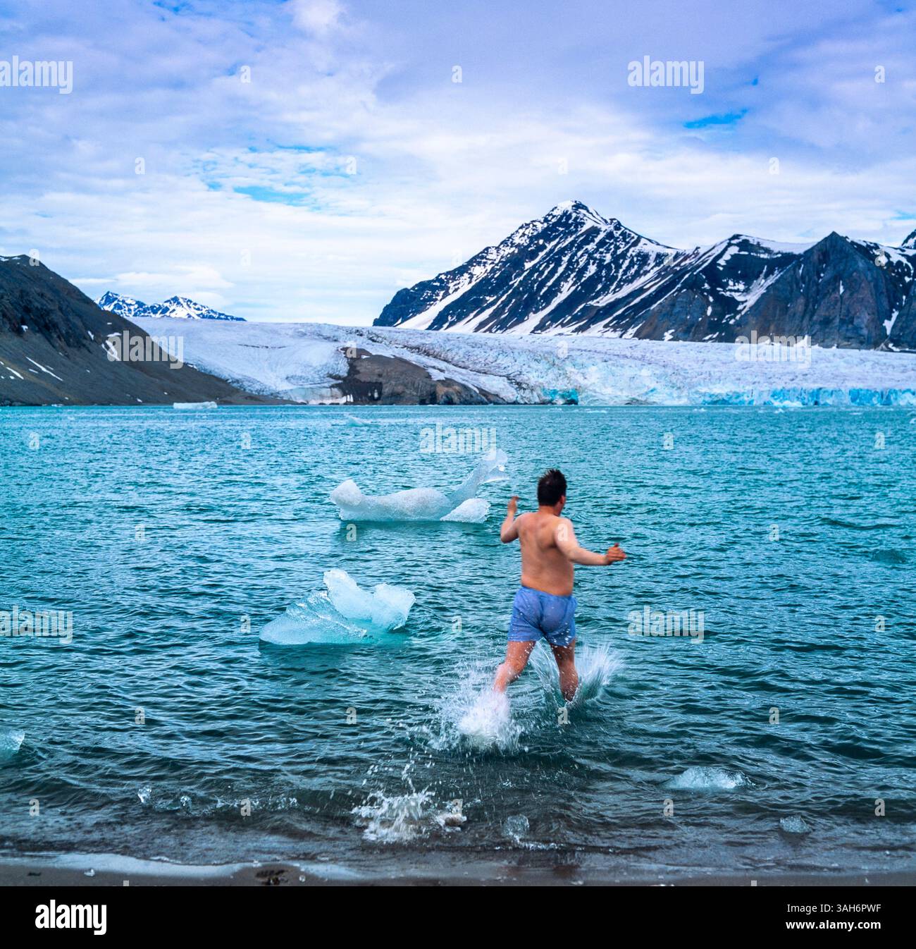 Bad im Arktischen Ozean Stockfoto