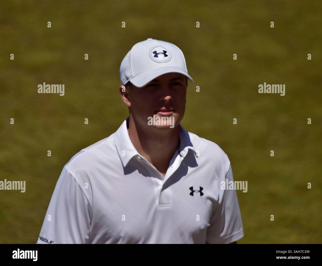 17. Juni 2015. Jordan Spieth während einer Übungsrunde am Mittwoch bei den U.S. Open in CHAMBERS BAY, University Place, Washington. . . George Holland / Cal Sport Media. (Bild: © George Holland/Cal Sport Media/ZUMAPRESS.com) Stockfoto