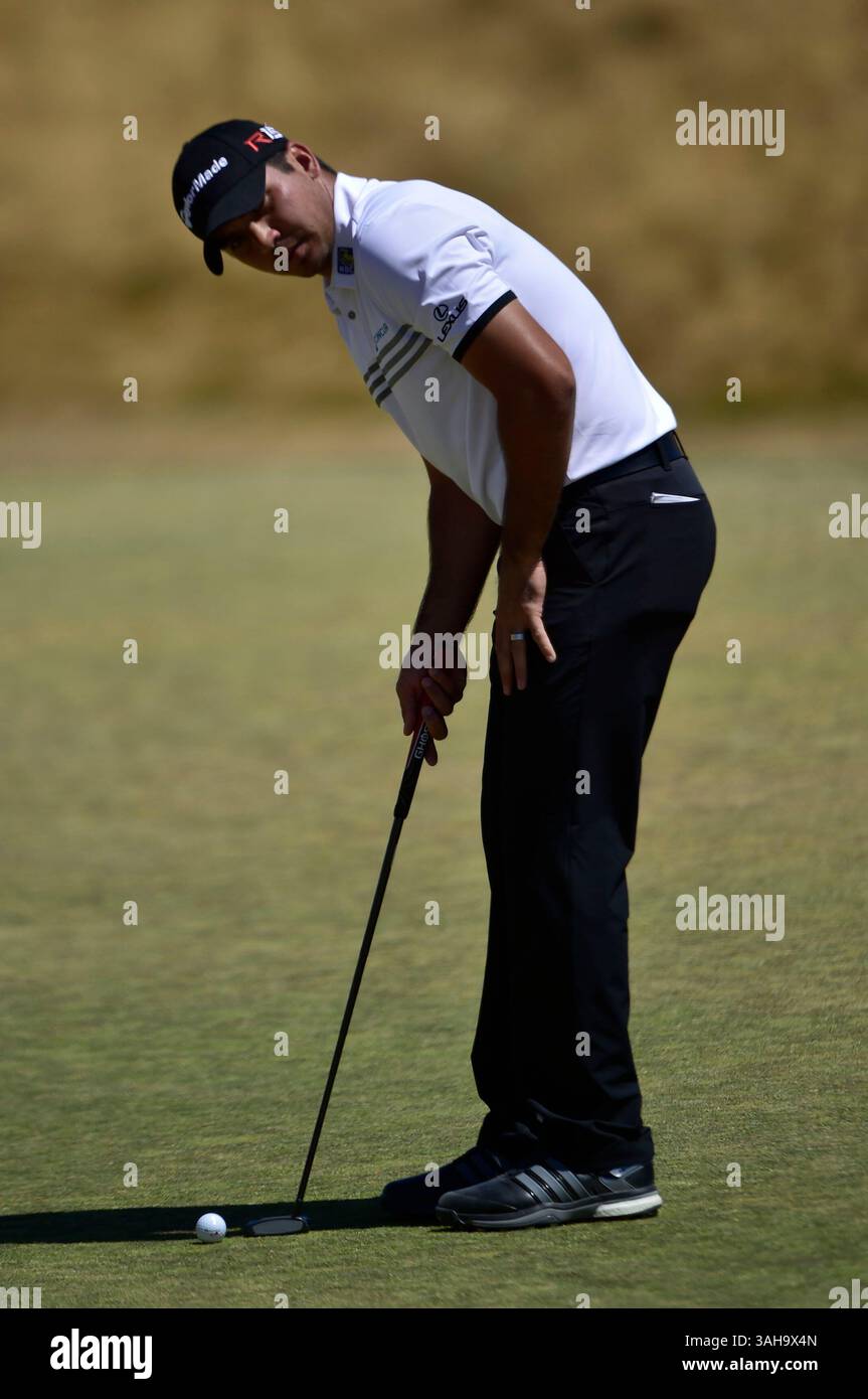 19. Juni 2015. Jason Day in Runde 2 bei den U.S. Open in Chambers Bay, University Place, Washington. . . George Holland / Cal Sport Media. (Bild: © George Holland/Cal Sport Media/ZUMAPRESS.com) Stockfoto