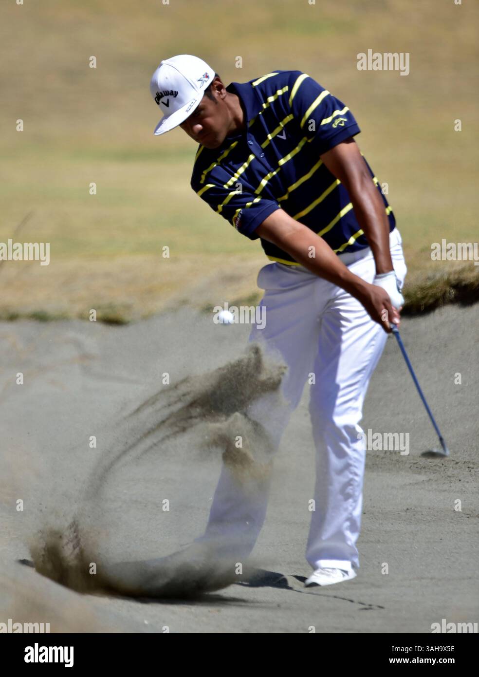 19. Juni 2015. Tony Finau am 6. In Runde 2 bei den U.S. Open in Chambers Bay, University Place, Washington. . . George Holland / Cal Sport Media. (Bild: © George Holland/Cal Sport Media/ZUMAPRESS.com) Stockfoto