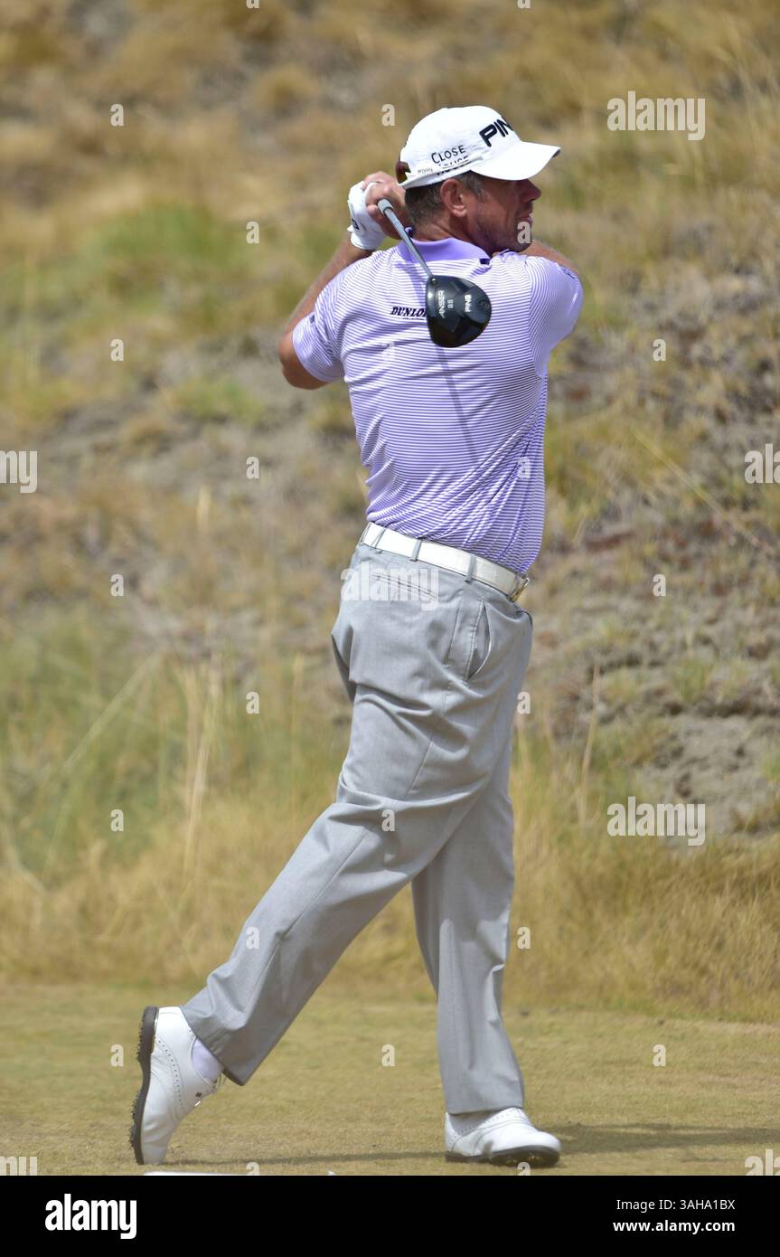 21. Juni 2015. Lee Westwood am 11. Platz während der vierten Runde bei den U.S. Open in Chambers Bay, University Place, Washington. . . George Holland / Cal Sport Media. (Bild: © George Holland/Cal Sport Media/ZUMAPRESS.com) Stockfoto