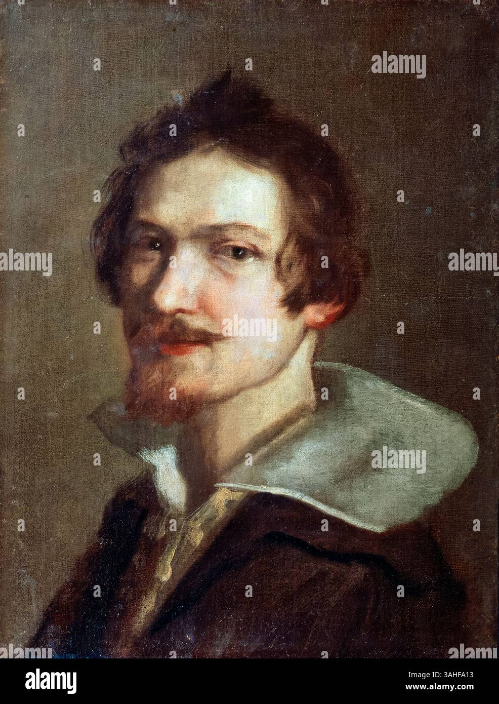 Gian Lorenzo Bernini (1598–1680) Selbstporträt des italienischen Barockbildhauers und Architekten in Öl auf Leinwand, um 1630 Stockfoto